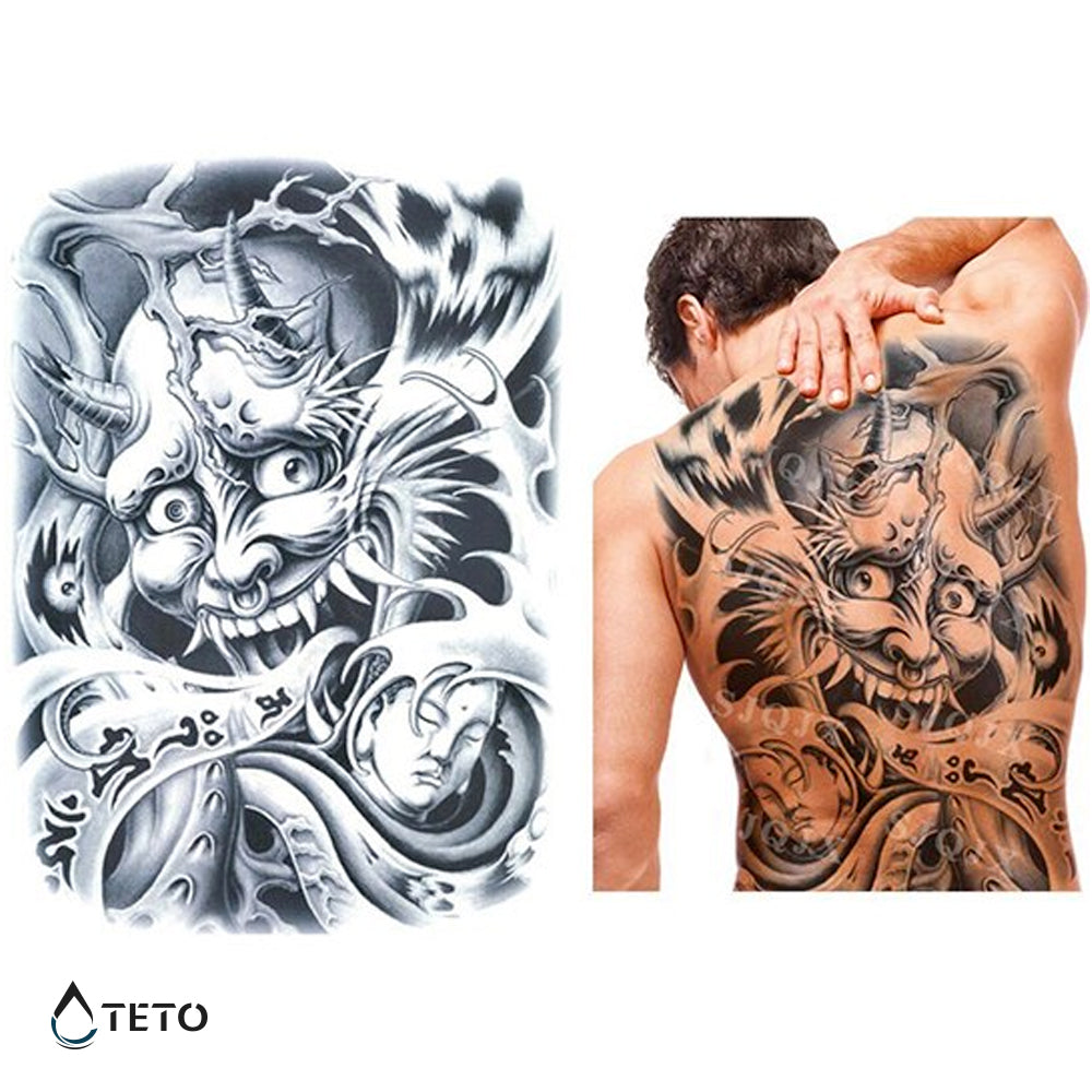 Chinesischer Dämon - TETO Temporäre Tattoos