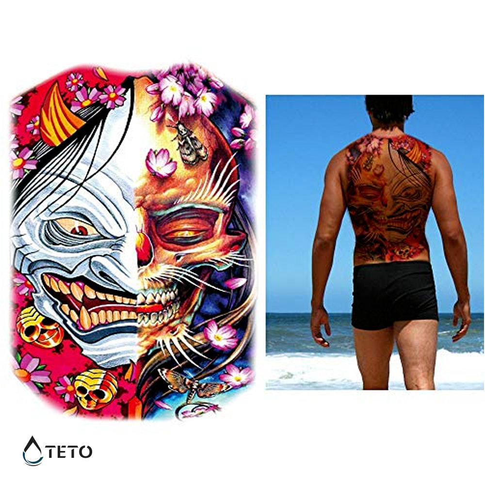 Zwei-Gesicht Dämon - TETO Temporäre Tattoos