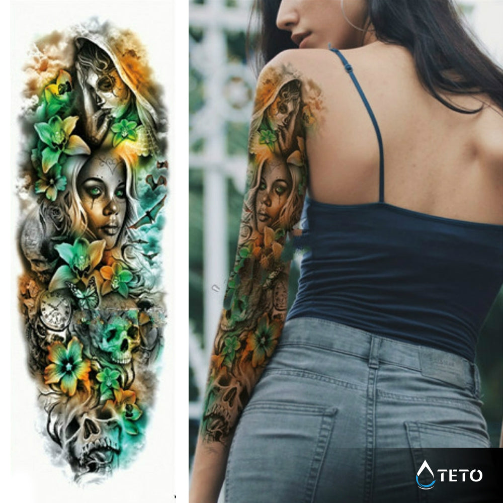 Das Leben und der Tod - TETO Temporäre Tattoos