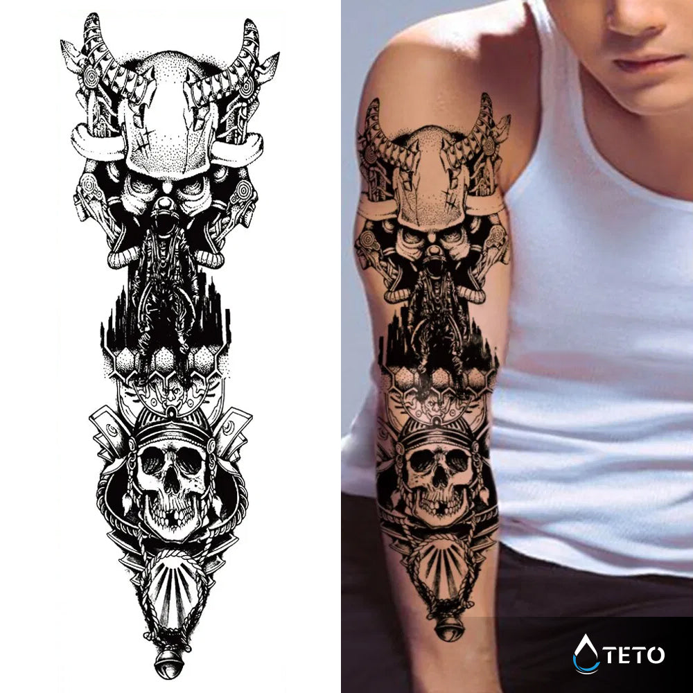Wikinger - TETO Temporäre Tattoos