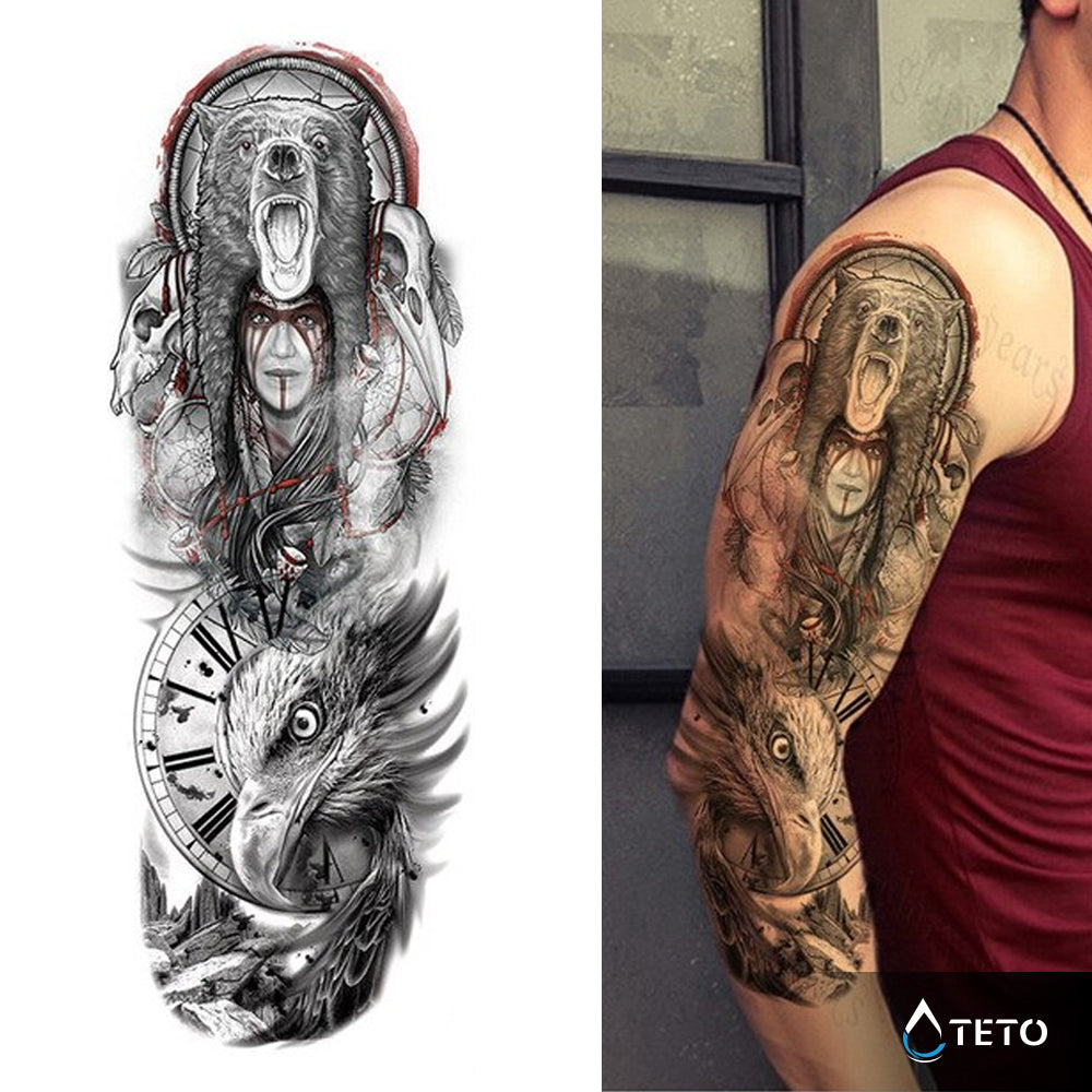 Traumfänger – Zeit - TETO Temporäre Tattoos