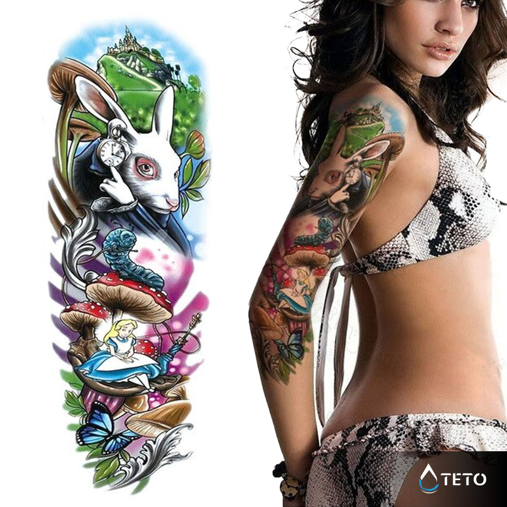 Alice im Wunderland - TETO Temporäre Tattoos