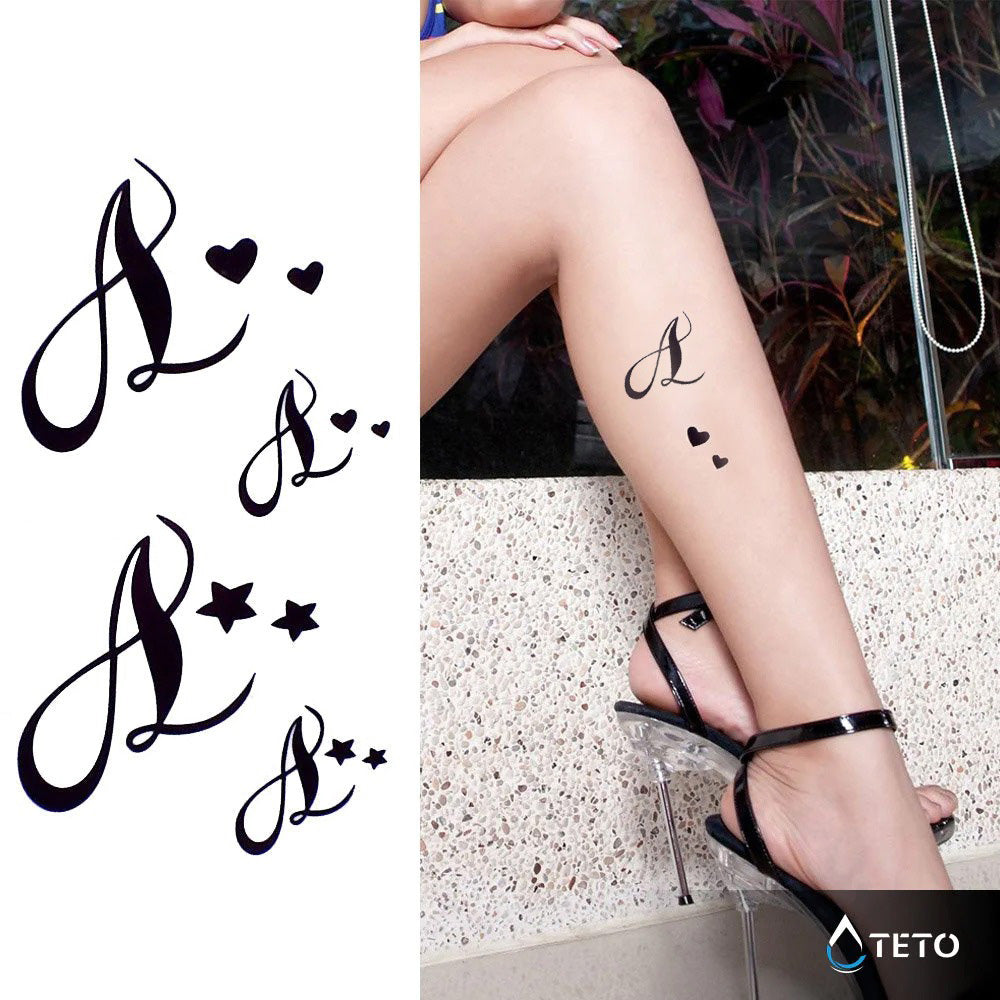 L von Liebe - Set - TETO Temporäre Tattoos