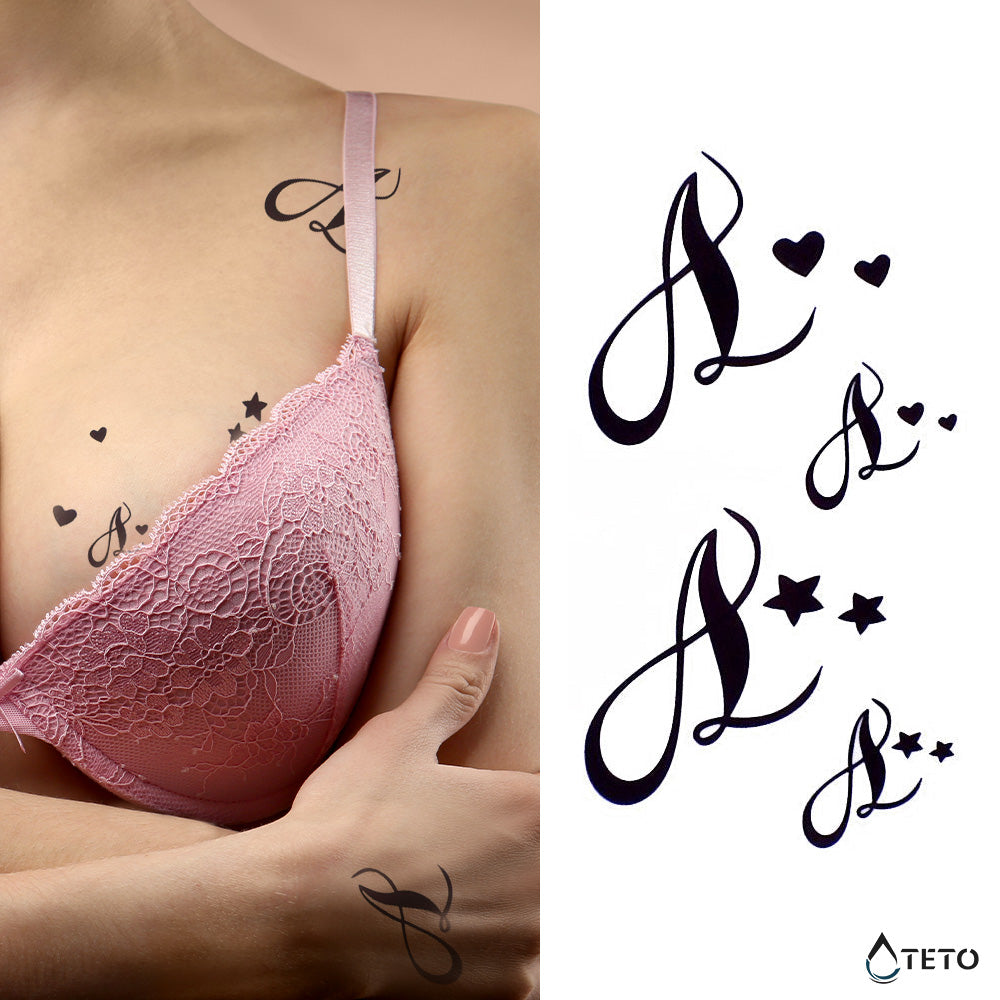 L von Liebe - Set - TETO Temporäre Tattoos