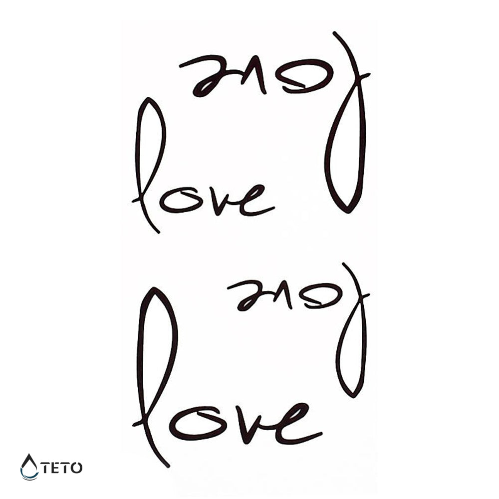 Liebe – Love – Typ C - TETO Temporäre Tattoos