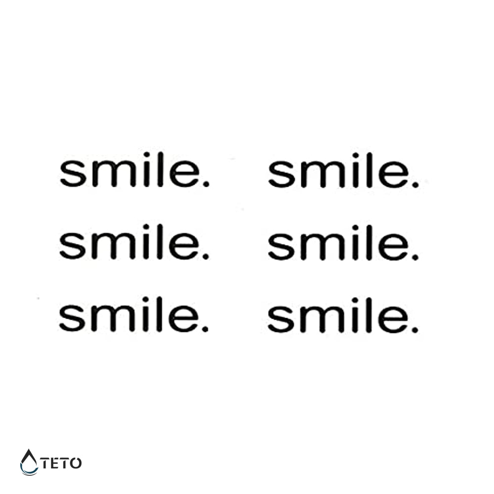 Lächeln – Smile - TETO Temporäre Tattoos