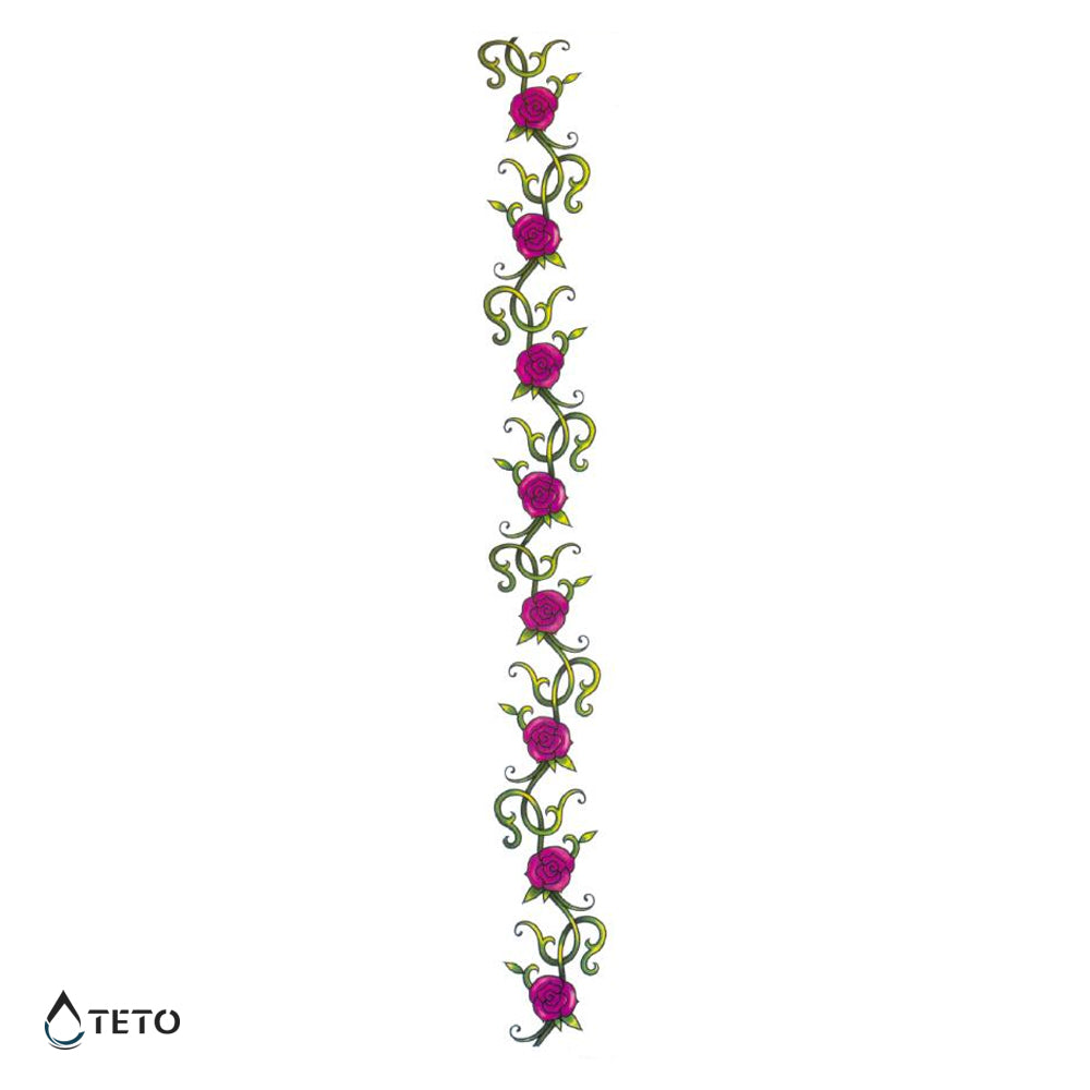Blumenkranz – Typ B - TETO Temporäre Tattoos