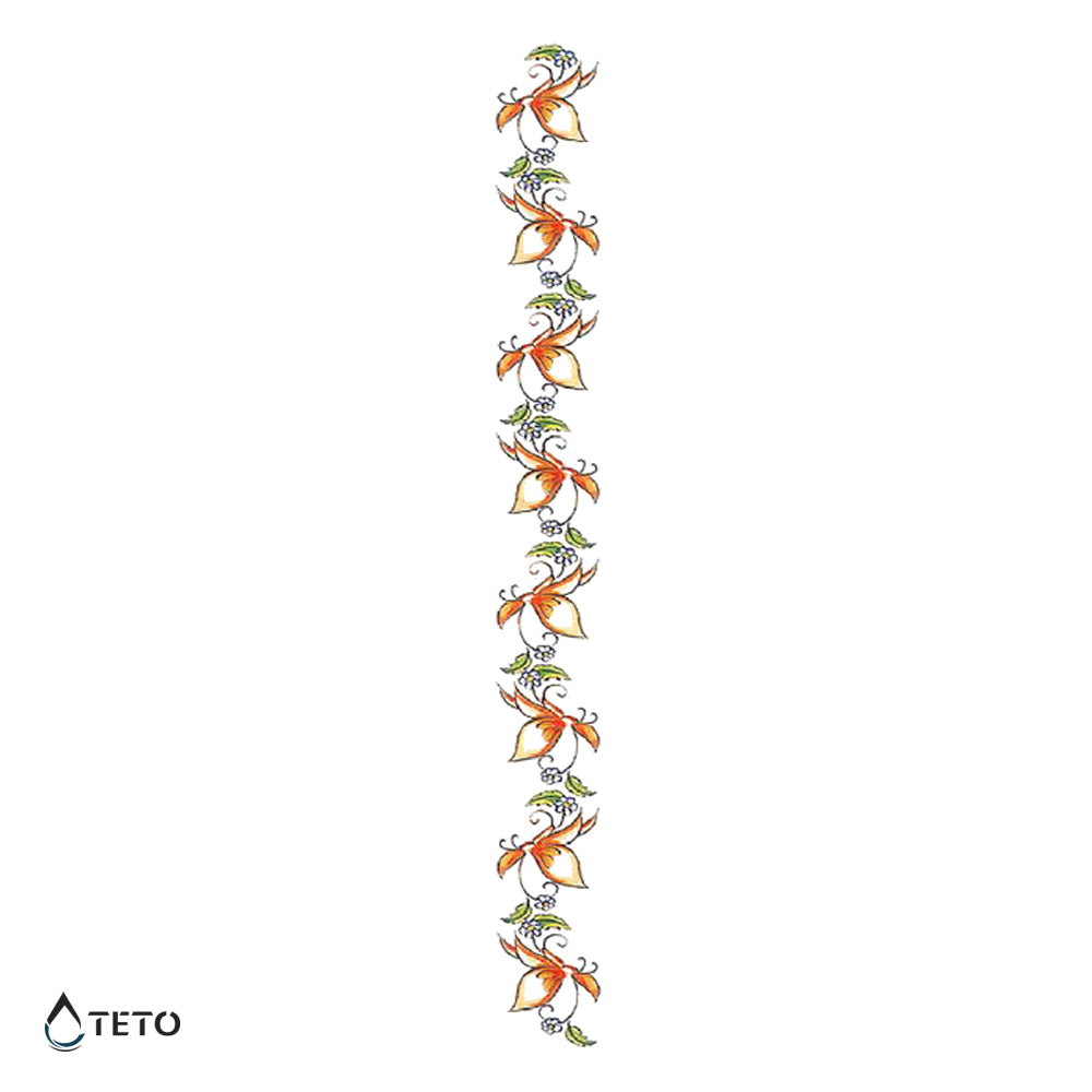 Blumenkranz – Typ E - TETO Temporäre Tattoos