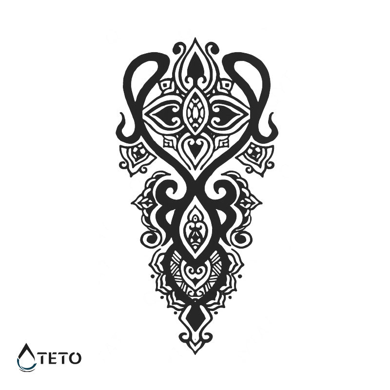 Tribal puppe – Semipermanente - TETO Temporäre Tattoos