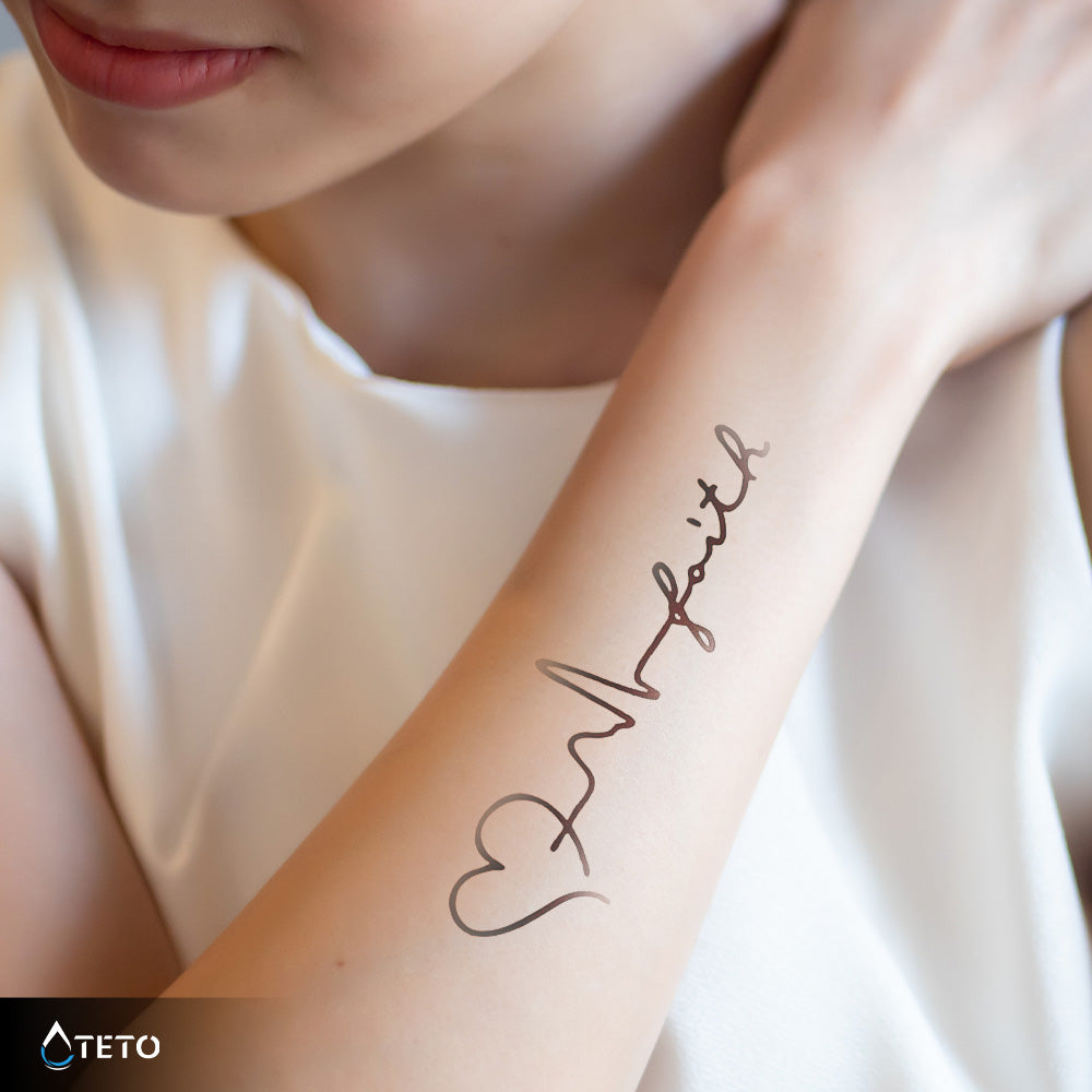 Liebe, Glauben und Leben – Semipermanente - TETO Temporäre Tattoos