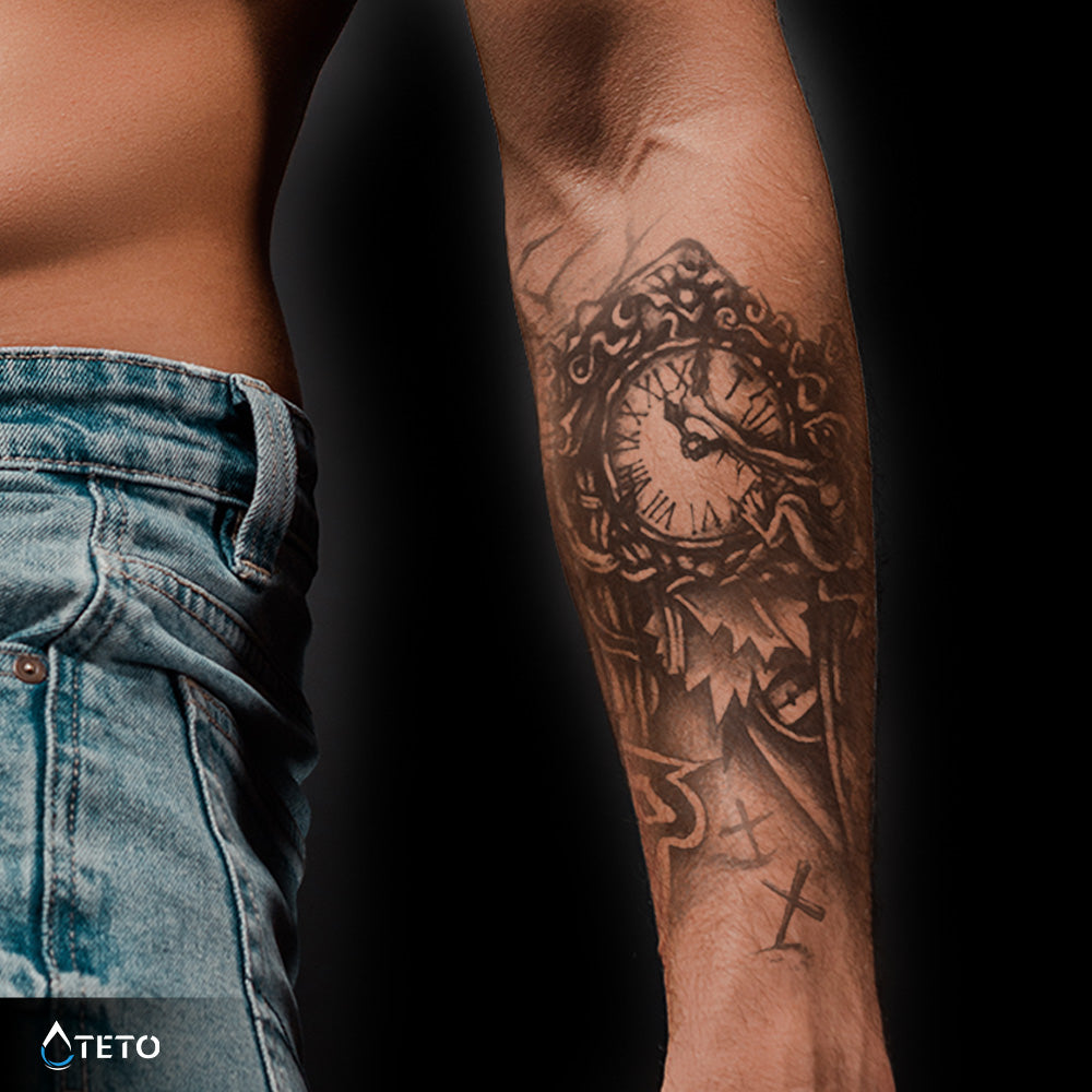Verschwende keine Zeit – Semipermanente - TETO Temporäre Tattoos