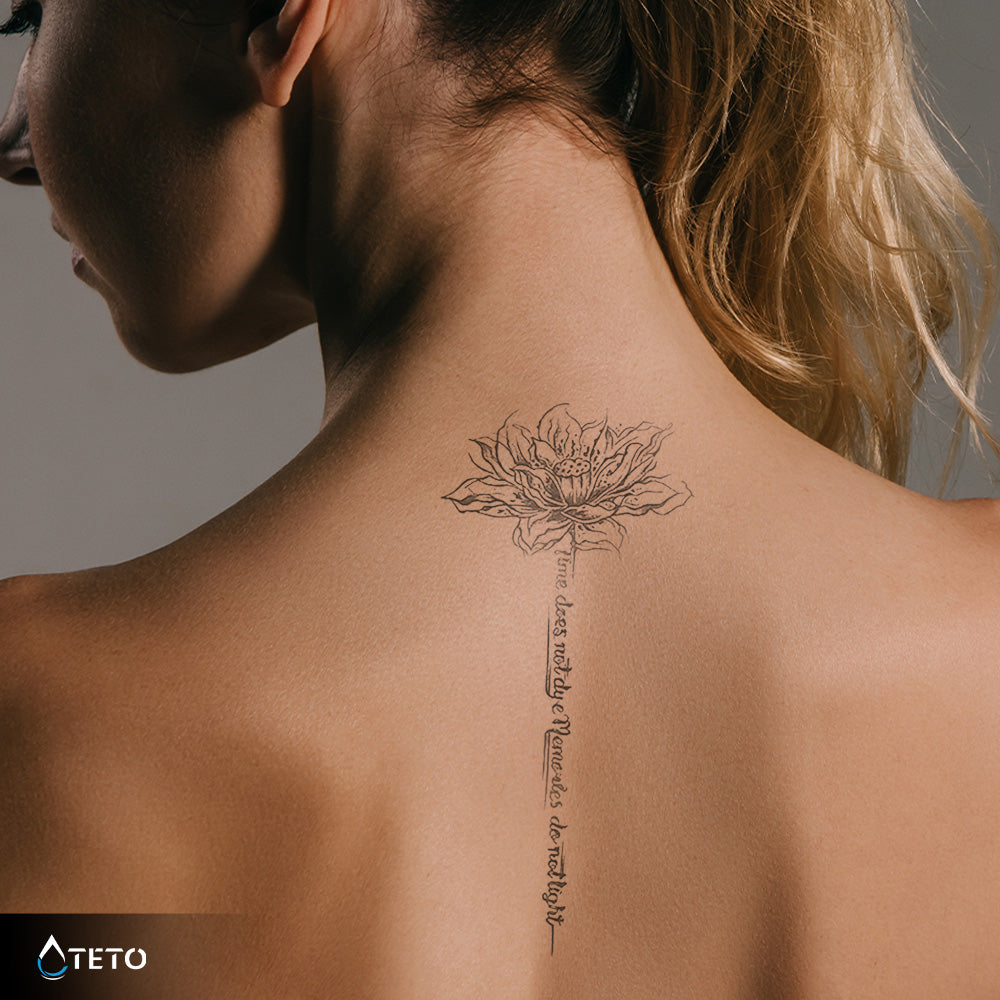 Die Zeit färbt nicht, Erinnerungen leuchten nicht – Semipermanente - TETO Temporäre Tattoos