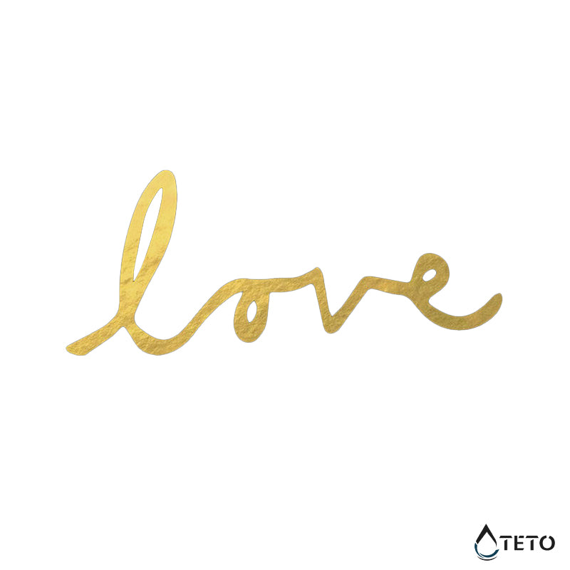 Liebe – Love – Typ D - TETO Temporäre Tattoos