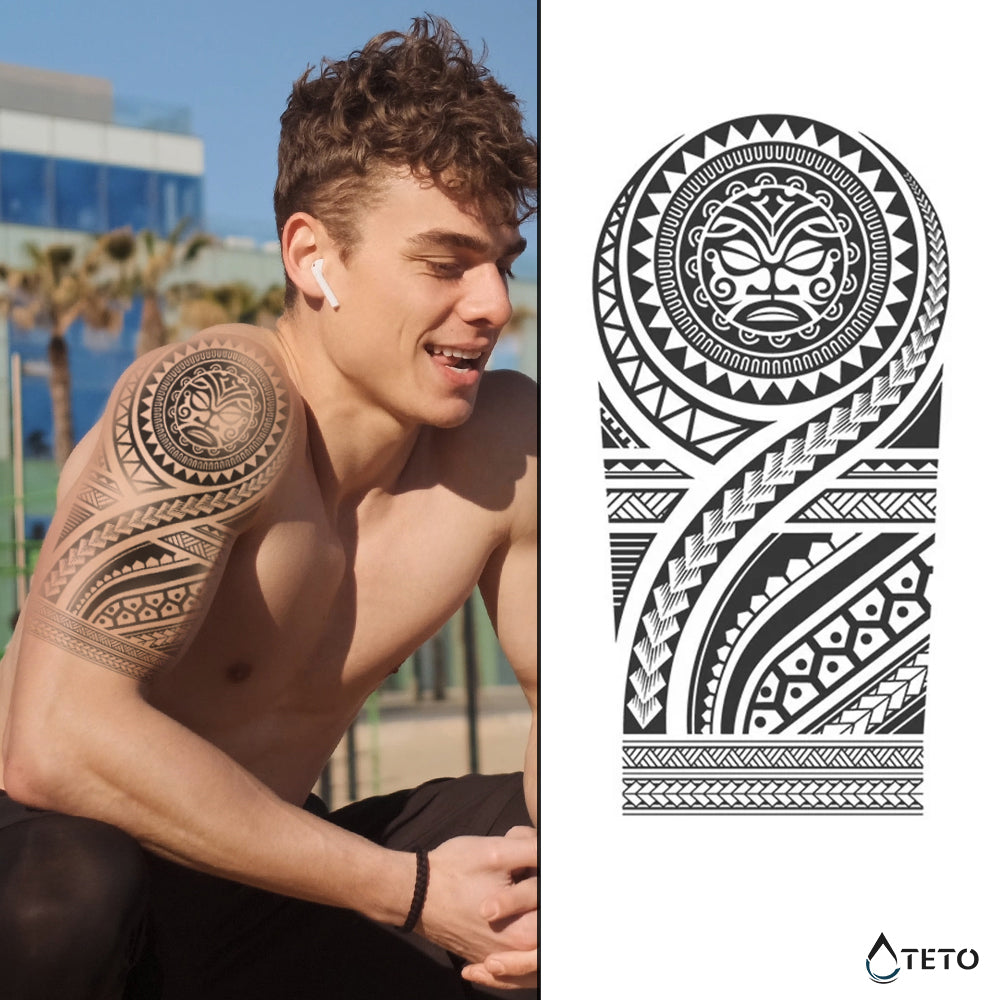 Tribal – Typ D – Semipermanente - TETO Temporäre Tattoos