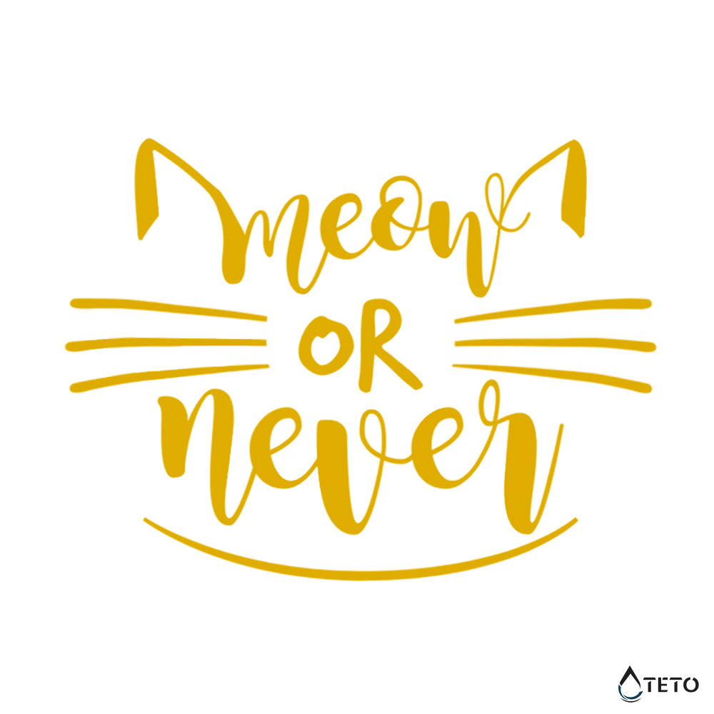 Miau oder nie - jetzt oder nie - TETO Temporäre Tattoos