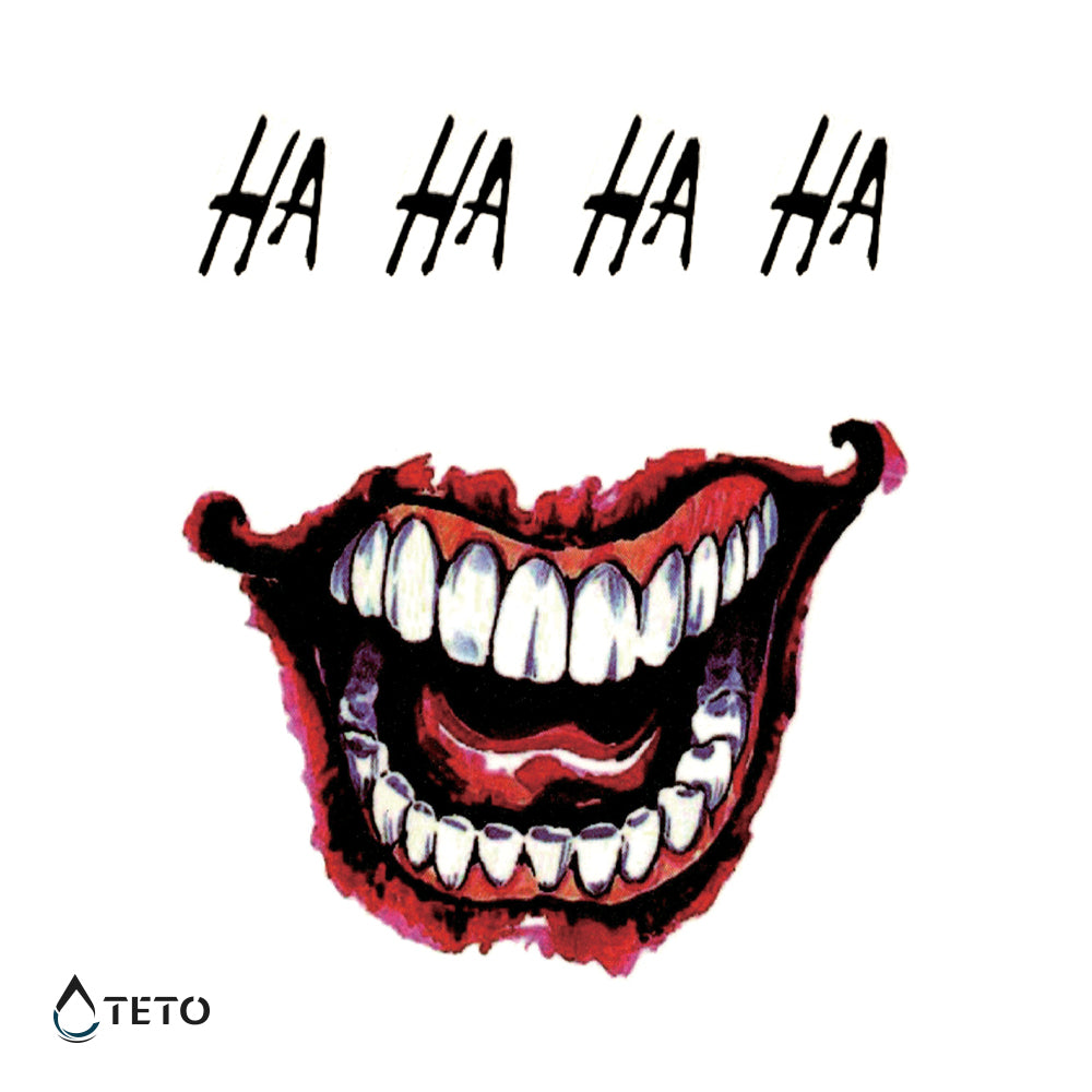Maul des Jokers - TETO Temporäre Tattoos