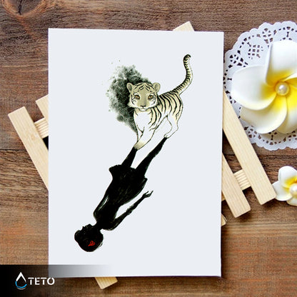 Seele des Tigers - TETO Temporäre Tattoos