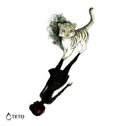 Seele des Tigers - TETO Temporäre Tattoos