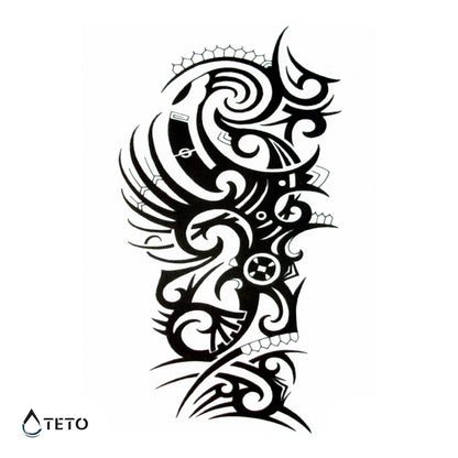 Tribal - Lebensmaschine - TETO Temporäre Tattoos