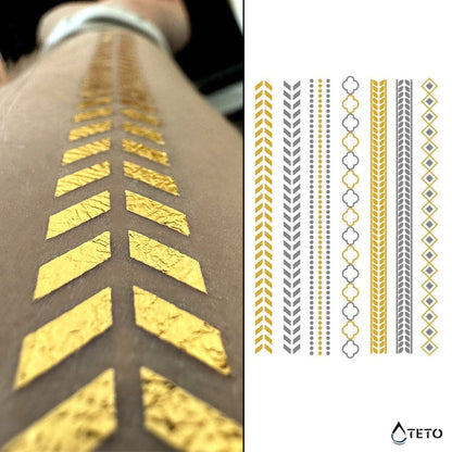 Armbänder - Set – Typ B - TETO Temporäre Tattoos