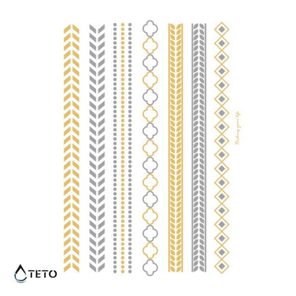 Armbänder - Set – Typ B - TETO Temporäre Tattoos