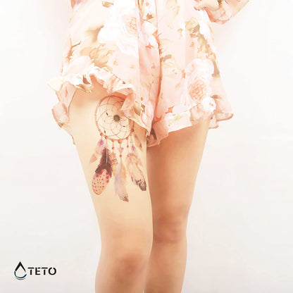 Traumfänger mit Smaragden - TETO Temporäre Tattoos