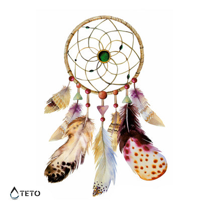 Traumfänger mit Smaragden - TETO Temporäre Tattoos