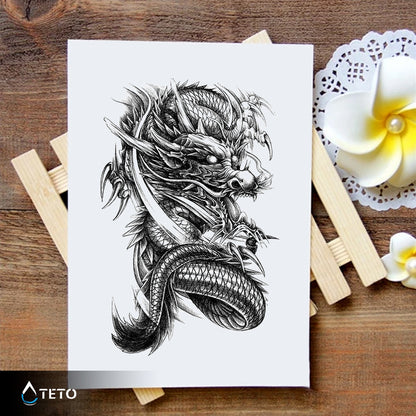 Drache - TETO Temporäre Tattoos