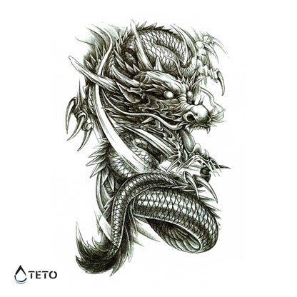Drache - TETO Temporäre Tattoos