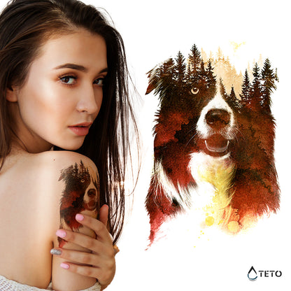 Waldhund - TETO Temporäre Tattoos