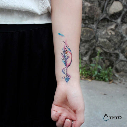 Bunte Pfeile - Set - TETO Temporäre Tattoos