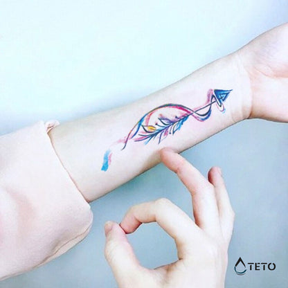 Bunte Pfeile - Set - TETO Temporäre Tattoos