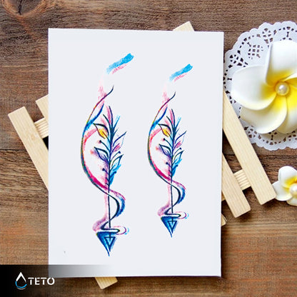 Bunte Pfeile - Set - TETO Temporäre Tattoos