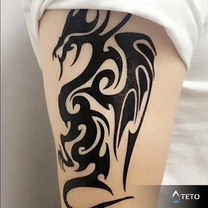 Tribal drache - TETO Temporäre Tattoos