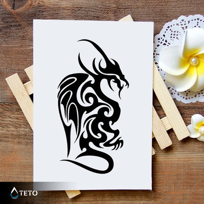 Tribal drache - TETO Temporäre Tattoos