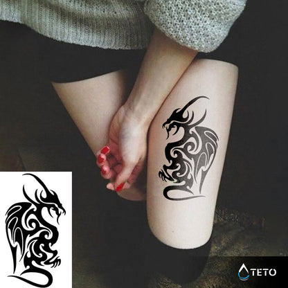 Tribal drache - TETO Temporäre Tattoos