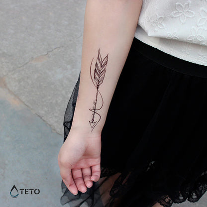 Die Zeit fliegt wie ein Pfeil - Set - TETO Temporäre Tattoos