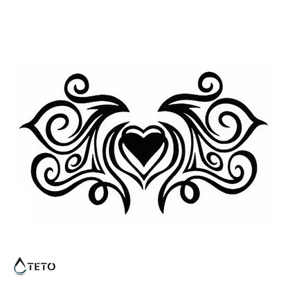 Tribal herz - TETO Temporäre Tattoos