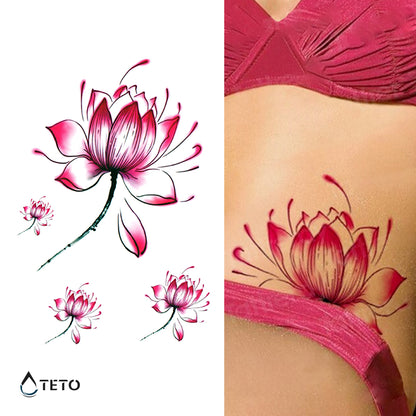 Blumen - Set - TETO Temporäre Tattoos