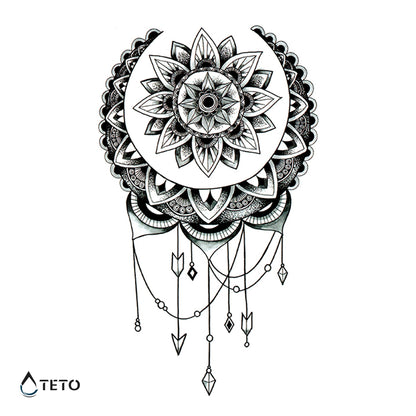Traumfänger - Mandala – Typ A - TETO Temporäre Tattoos