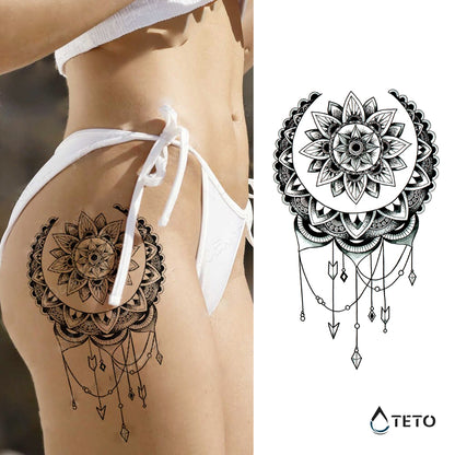 Traumfänger - Mandala – Typ A - TETO Temporäre Tattoos