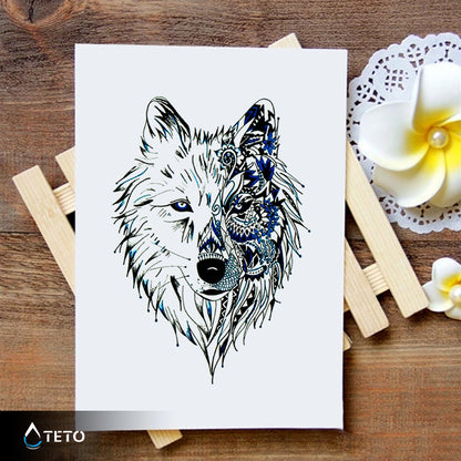Wolf - TETO Temporäre Tattoos