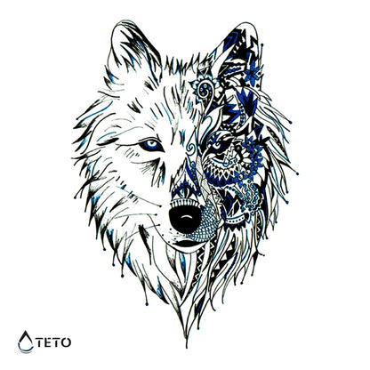 Wolf - TETO Temporäre Tattoos