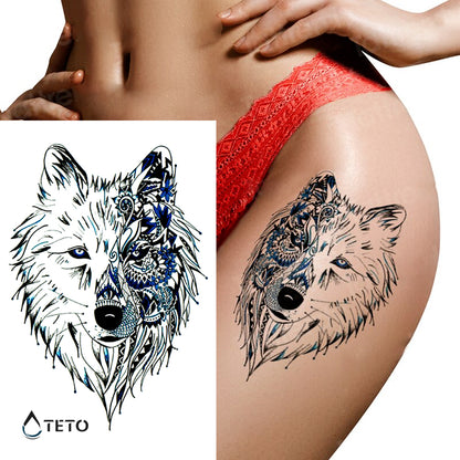 Wolf - TETO Temporäre Tattoos