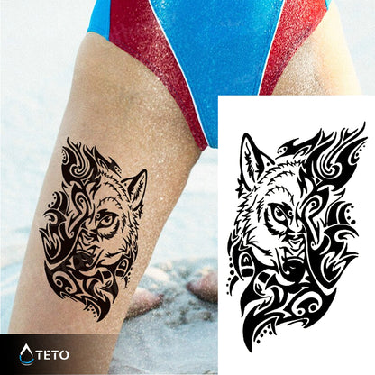 Tribal wolf – Typ A - TETO Temporäre Tattoos