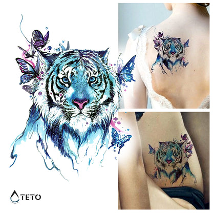 Niedlicher Tiger - TETO Temporäre Tattoos