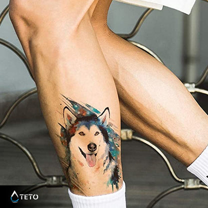 Husky - TETO Temporäre Tattoos
