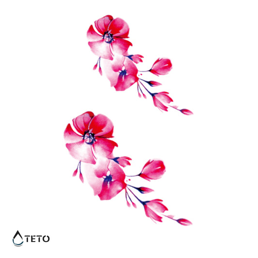 Entstehende Blumen - Set - TETO Temporäre Tattoos