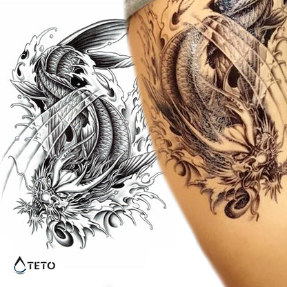 Drachenfisch - TETO Temporäre Tattoos