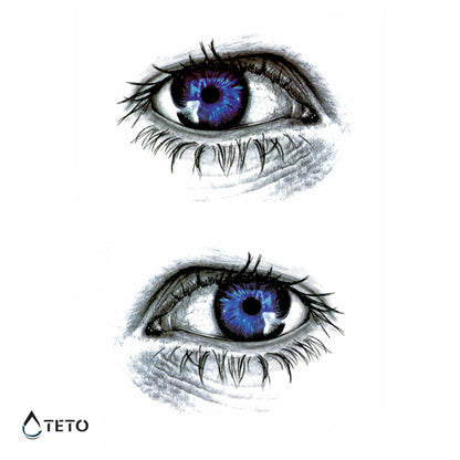 Realistische Augen - Set - TETO Temporäre Tattoos